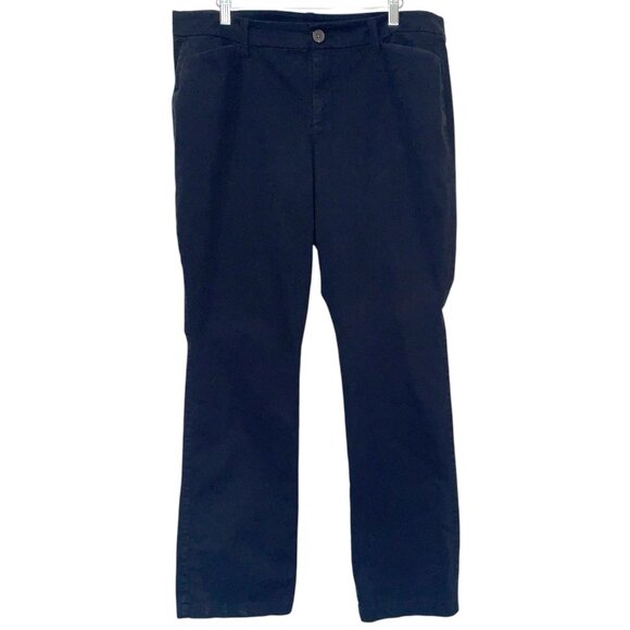 Old Navy Boot Cut Jeans Womens 14 Black 5 Pocket Mid Rise Cotton Stretch Classic - Picture 1 of 9